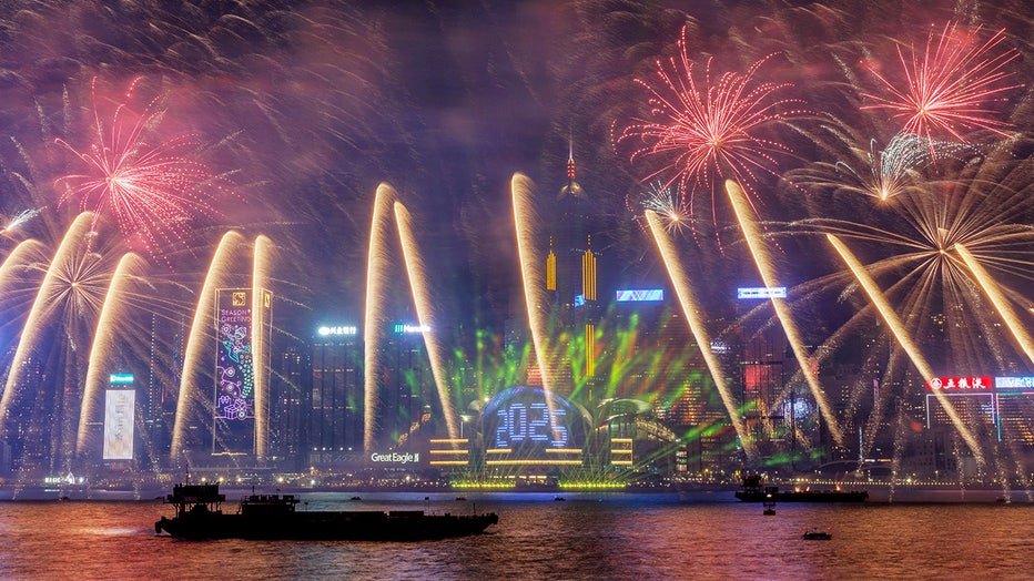 Hong Kong New Year fireworks
